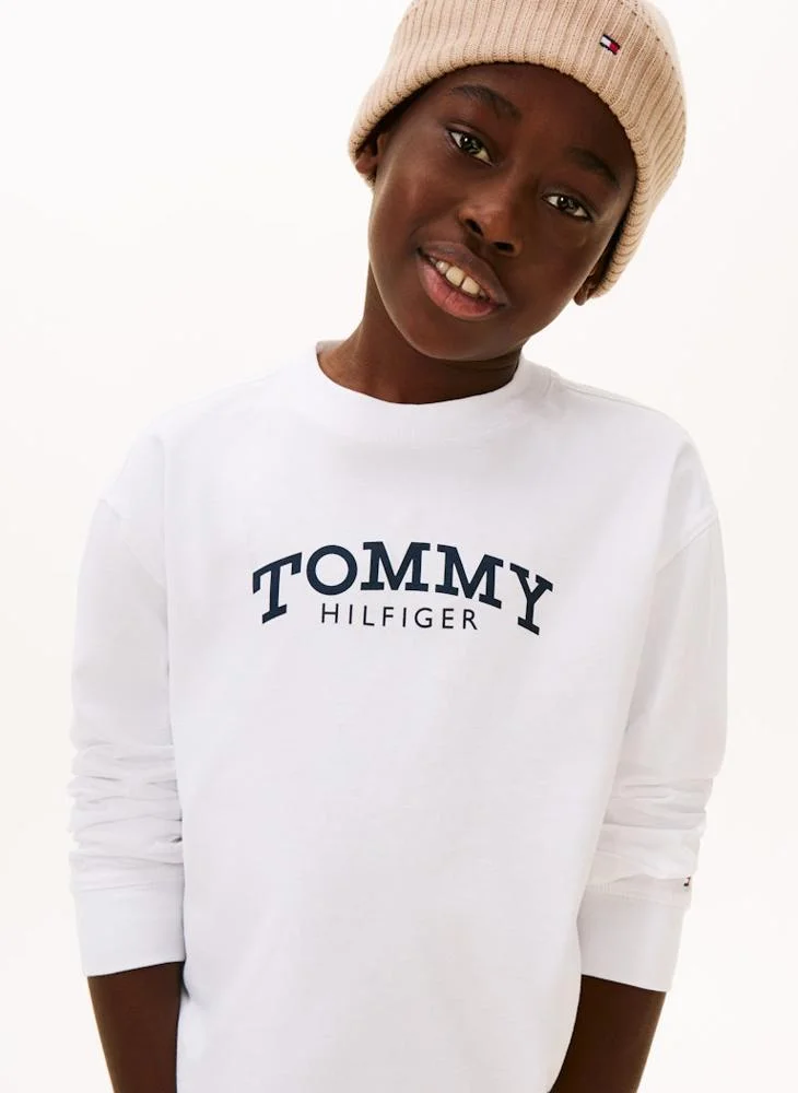TOMMY HILFIGER Kids Monotype Print T-Shirt